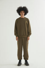 MSKN2ND LOGO SWEATPANTS KHAKI (6608583000182)