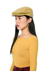 GLOSSY HUNTING CAP / MUSTARD