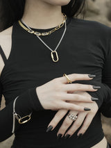 no.103ネックレス / no.103 necklace gold Jessi pick