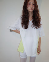 COLOR BLOCK V-NECK T-SHIRT