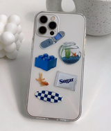 カラーオブジェクトブルーフォーンケース / Color Object Blue Phone Case