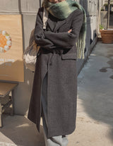 [wool30%] オアシングルウールロングコート