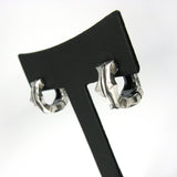 サジタR-1シルバーフープイヤリング / Sagitta-R1 silver hoop earring (4593062543478)