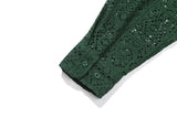 パンチングニットウェスタンシャツ / PUNCHING KNIT WESTERN SHIRT_GREEN