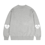 [UNISEX]エルボークラウドハートスマイルスウェットシャツ