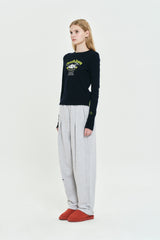 ELBOW POINT WAFFLE LONG SLEEVE [DARK NAVY]