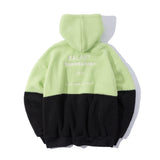 Classic Color Block Fleece Hoodie - Lightgreen (6624434421878)