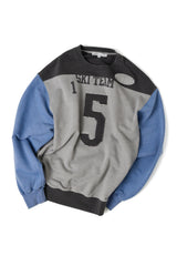 COLOR BLOCK SWEAT SHIRT (blue mix)