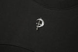 0 4 chain crop sweat shirt - BLACK (6601587032182)