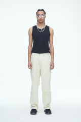 コンマデニムパンツ/Comma Denim Pants Cream