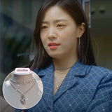  Rainbow Heart Princess Necklace (Jung Wooyeon, Rocket Punch Sohee Necklace)