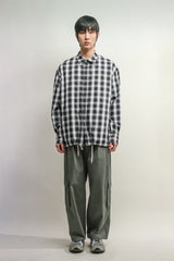 オンブルポケットシャツジャケット / OMBRE POCKET SHIRKET(SHIRTS JACKET)-MARS BLACK