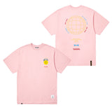 ユニバースオーバーサイズTシャツ / UNIVERSE OVERSIZED T-SHIRTS PINK / BLACK