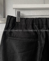 CRファインフェイクデニムワイドスラックス
