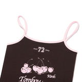 チェリートムボーイグラフィックノースリーブ / CHERRY TOMBOY GRAPHIC SLEEVELESS [BROWN]