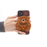 SUN CASE PATCH FLEECE BEAR MAPLE BROWN (6535225213046)