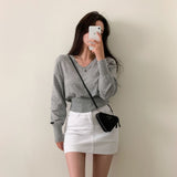 ソフトVネックニットウェア / [Bellide made] Soft V-neck knitwear