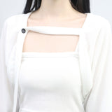 (Set) Syun Knit Button Bolero+Sleeveless