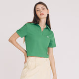 Vネックオープンカラートップ / VNECK OPEN COLLAR TOP(GREEN)