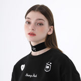 ワイドベルベットチョーカー/1 3 wide velvet choker - BLACK