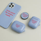 シンプリーテキスト パープル (Airpods マット ケース)