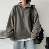 Lecce Cozy Fleece Half Zip-Up Sweatshirt
