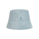 Stud Drop Over Fit Wool Bucket Hat Sky
