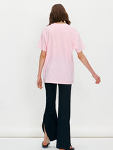 Side Slit crinkle pants - Black (6699535794294)