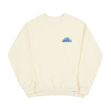 [UNISEX]Wave logo flower sweatshirt