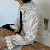 Pleddy Stripe Blouson Shirt (3color)
