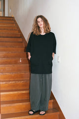 SOLAR PIGMENT BALLOON SWEAT PANTS (Charcoal) / ソーラーピグメントバルーンスウェットパンツ