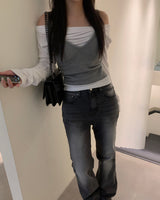 Sand boots cut pants (2colors)