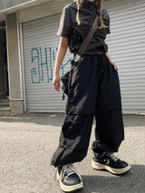 サマーナイロンバルーンダブルカーゴパンツ / Summer nylon balloon double cargo pants