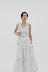 フリルカンカンロングスカート/Frill kangkang long skirt (3color)