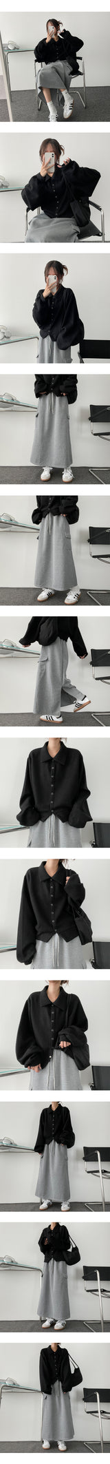 Neeson Back Slit Cargo Long Skirt