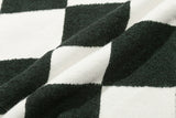 チェッカーボードテリーベスト/CHECKER BOARD TERRY VEST_GREEN