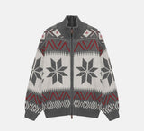 Urban Snow Flake Knit Zip Up (2color)
