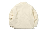 ヴィーガンレザーシングルジャケット / VEGAN LEATHER SINGLE JACKET_OATMEAL