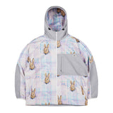 ロイヤルフリースフードジャケット / BSR2223FWJK104 ROYAL FLEECE HOODED JACKET BEAR RABBIT PASTEL CHECK