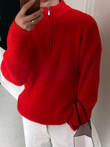 ASCLO Soft Wool High Zip Knit (5color)