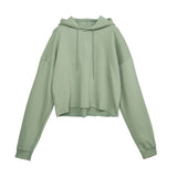 オールインワンクロップドフーディ/FL All-in-One Cropped Hoodie (4 colors)