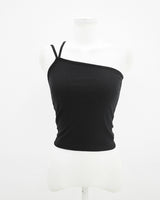 アンバランスストリングレイヤードスリーブレス / Unbalanced String Layered Sleeveless (4color)