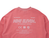 Pigment washed crewneck - Pink (4622121828470)