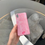 ピンクマーブルスマホハードケース / Pink marble hard case