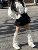 デニムカンカンミニスカート / Dark Blue Denim Cancan Mini Skirt