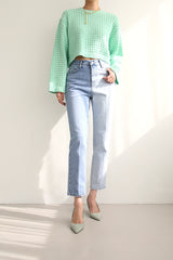 クルエラジーンズ / CREUELLA JEANS / UNBALANCE STRAIGHT DENIM PANTS