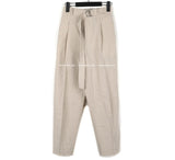 Kant Linen Belt Banding Slacks (3color) (6567597178998)