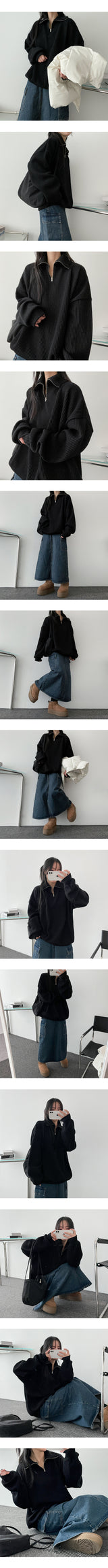 Lanca Back Slit Cargo Denim Long Skirt