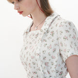 Square Neckline One-piece [Red Flower](Copy) (6593025802358)
