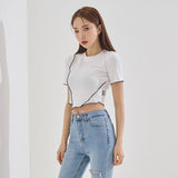 VVアンスポークン クロップTシャツ/VV Unspoken Crop tee